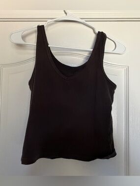 Brandy Melville Black V-Neck Tank Top